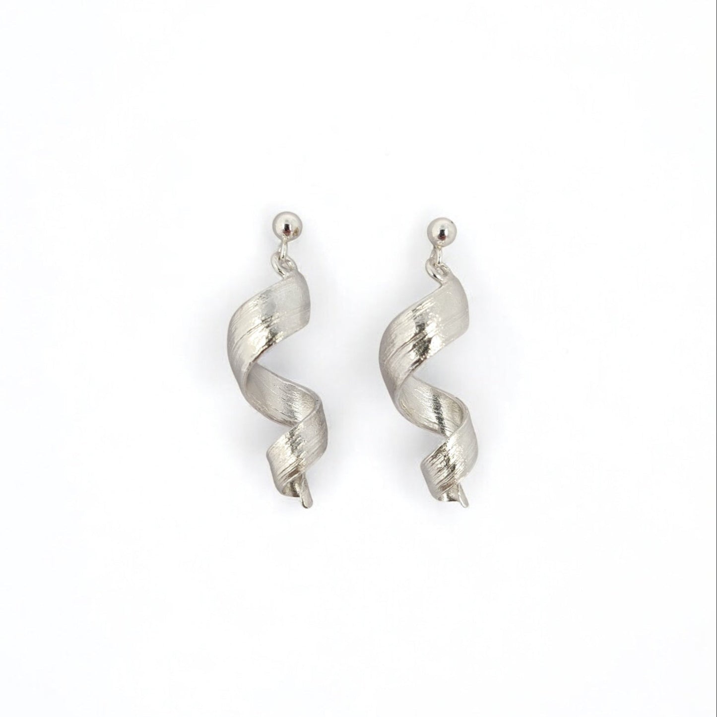 Swirl earrings - small